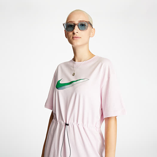 Nike white t shirt dress clearance
