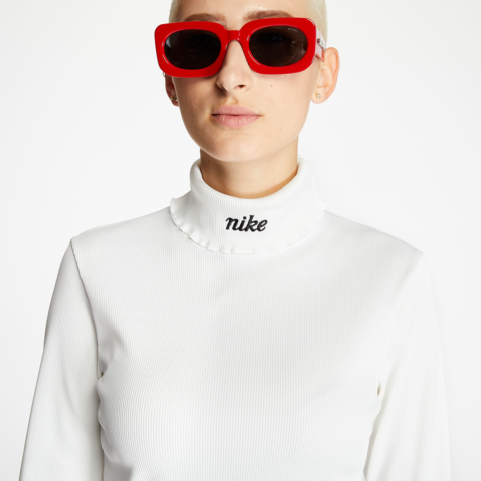 Camisetas Nike Sportswear Ribbed Long-Sleeve Tee White