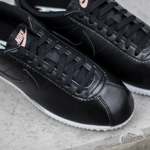 Nike Wmns Classic Cortez Leather Black Black Metallic Red Bronz White