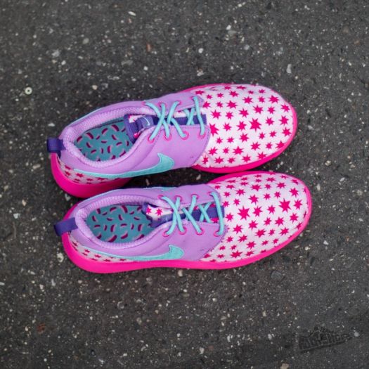 Nike Roshe Run discount Print Dames Purper