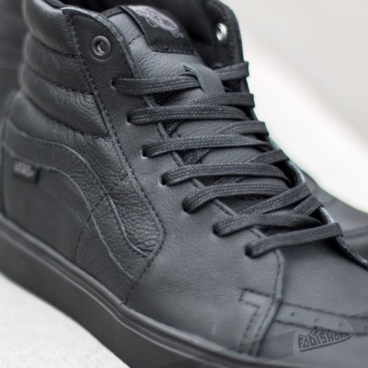 Vans Sk8 Hi Lite Leather Black Black