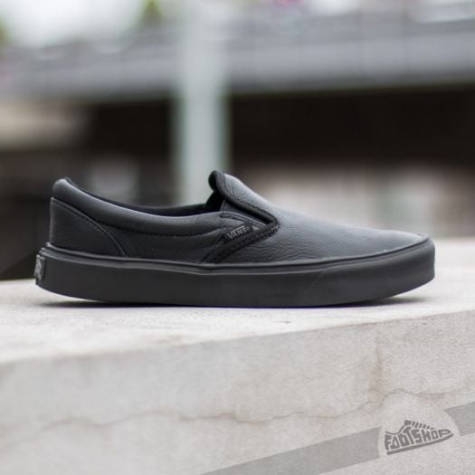 Vans Slip On Lite Leather Black Black