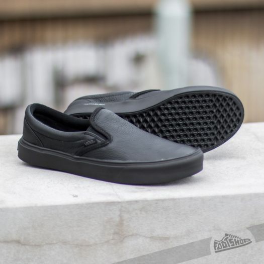 Vans Slip On Lite Leather Black Black