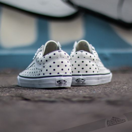 Women s shoes Vans Old Skool Leather Polka Dots White Footshop