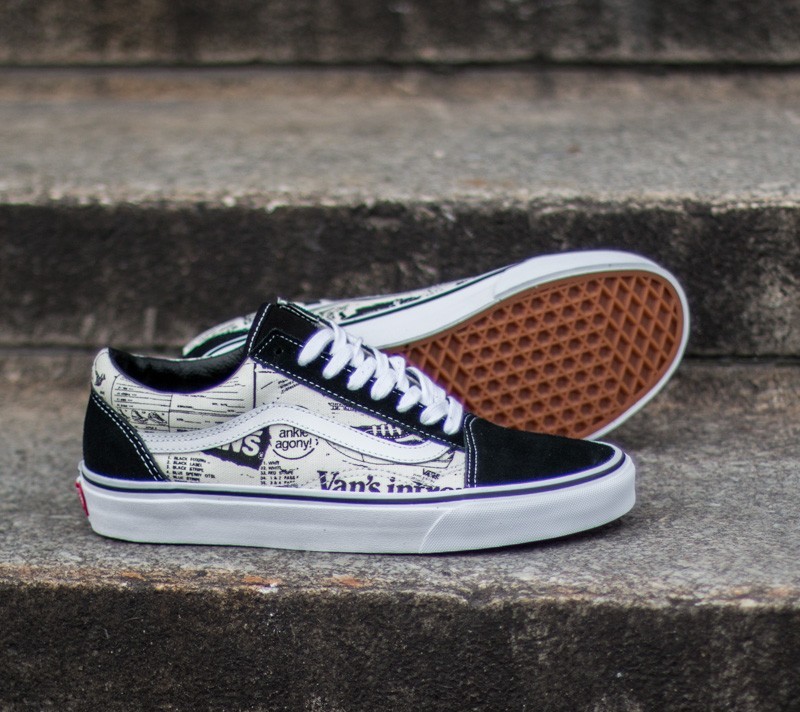 Vans newspaper shoes top