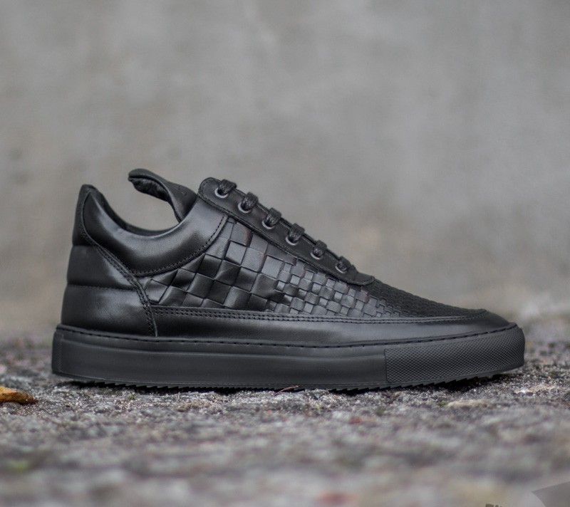 Men s shoes Filling Pieces Low Top ACP Woven Black Footshop