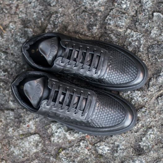 Men s shoes Filling Pieces Low Top ACP Woven Black Footshop