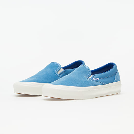 Blue suede sales vans slip ons