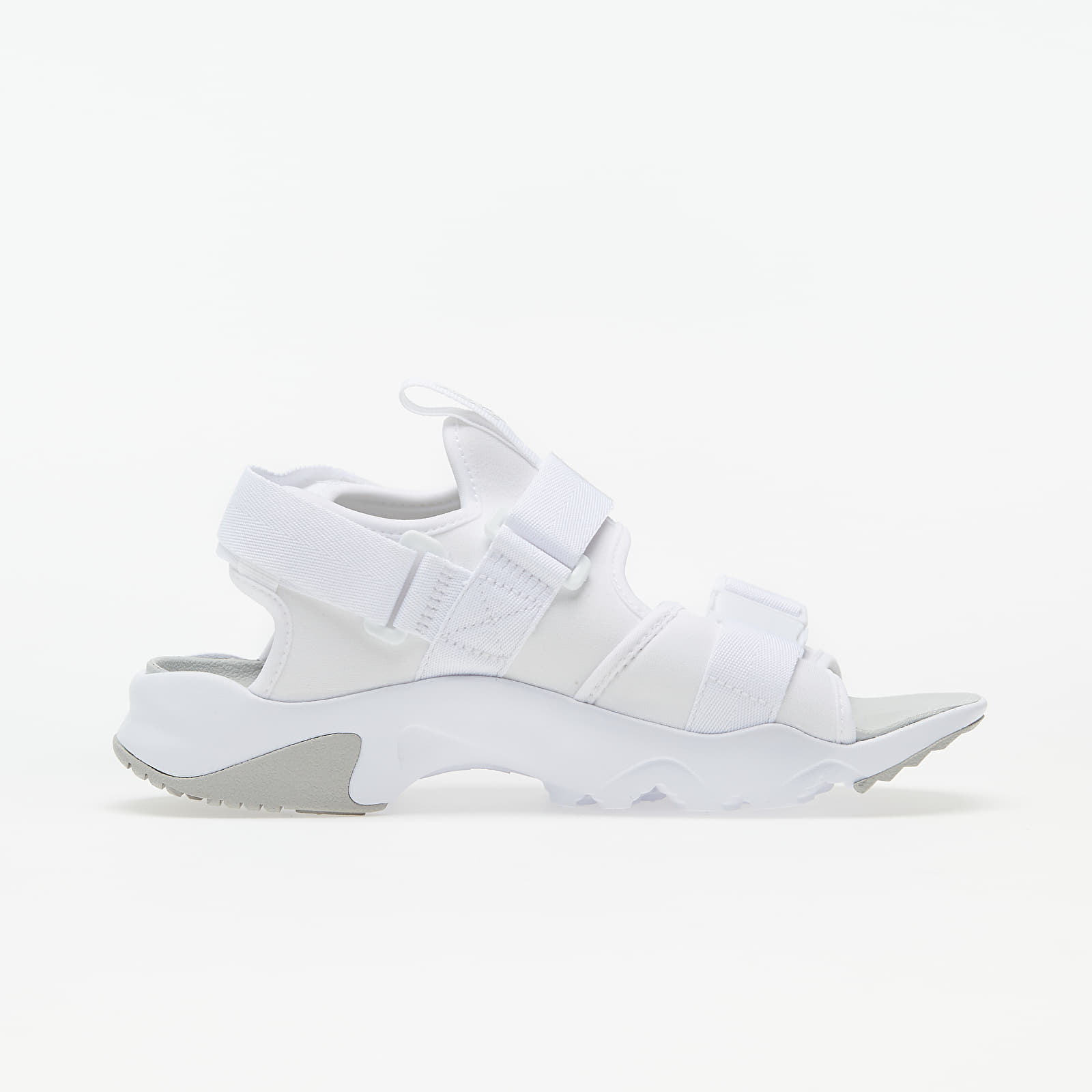 Grey and white nike sandals hot sale