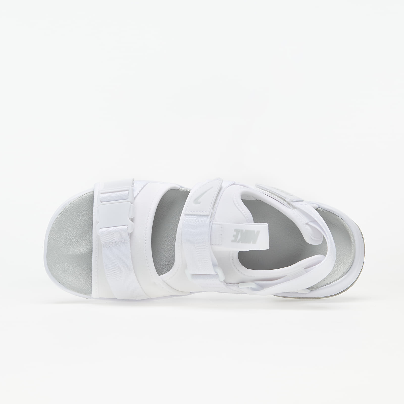 Grey and white nike sandals clearance