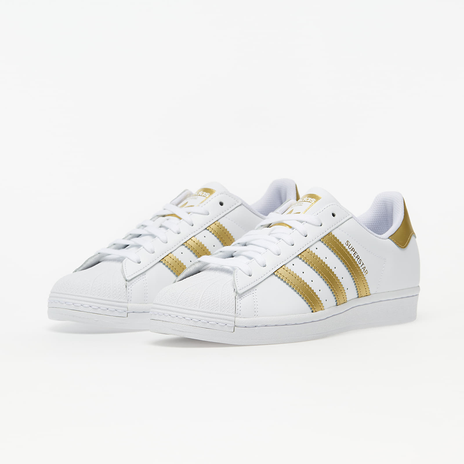 Adidas superstar womens gold top