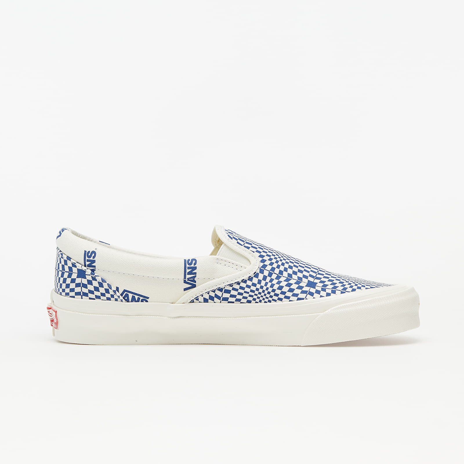 Herenschoenen Vans Vault OG Classic Slip-On (Canvas) Optical Checkerboard Blue/ Marshmallow