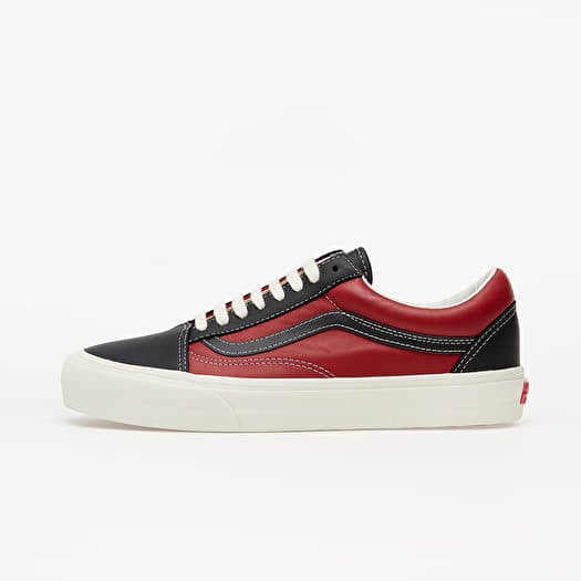 Men's shoes Vans Vault Old Skool LX (Leather) Black/ Chilli Pepper