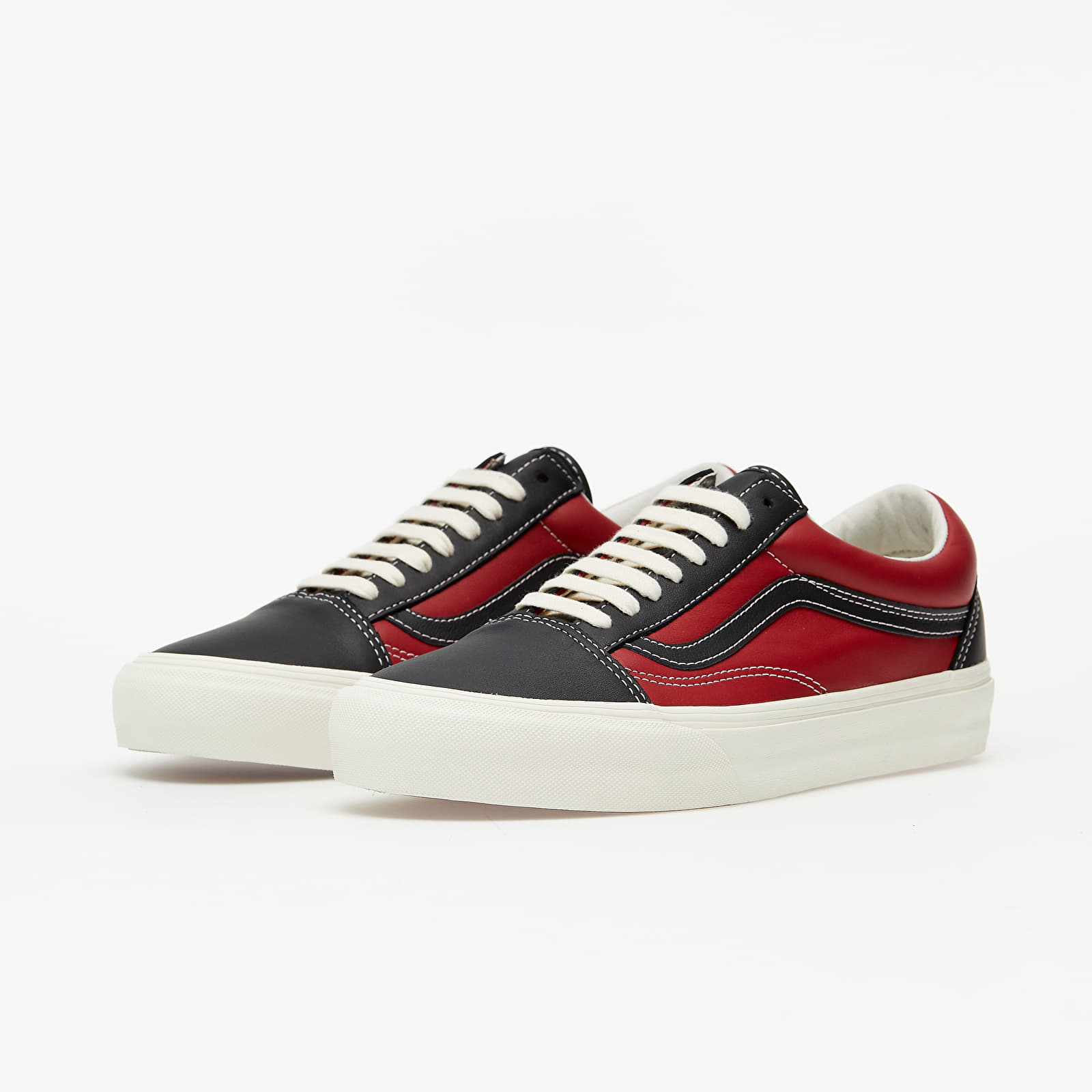 Men's shoes Vans Vault Old Skool LX (Leather) Black/ Chilli Pepper