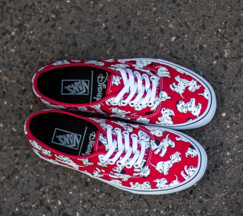 Naisten kengät Vans Authentic DISNEY Dalmatians/ Red