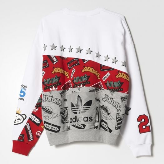 Adidas block crew neck sweatshirt 2025