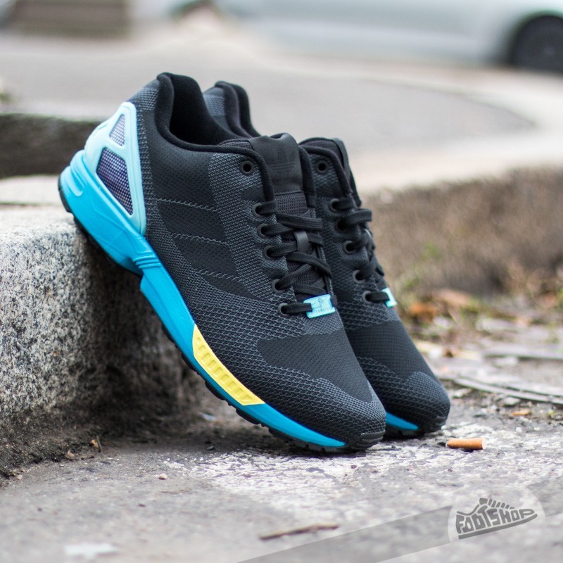 adidas ZX Flux Weave Core Black/ Core Black/ Light Aqua | Footshop