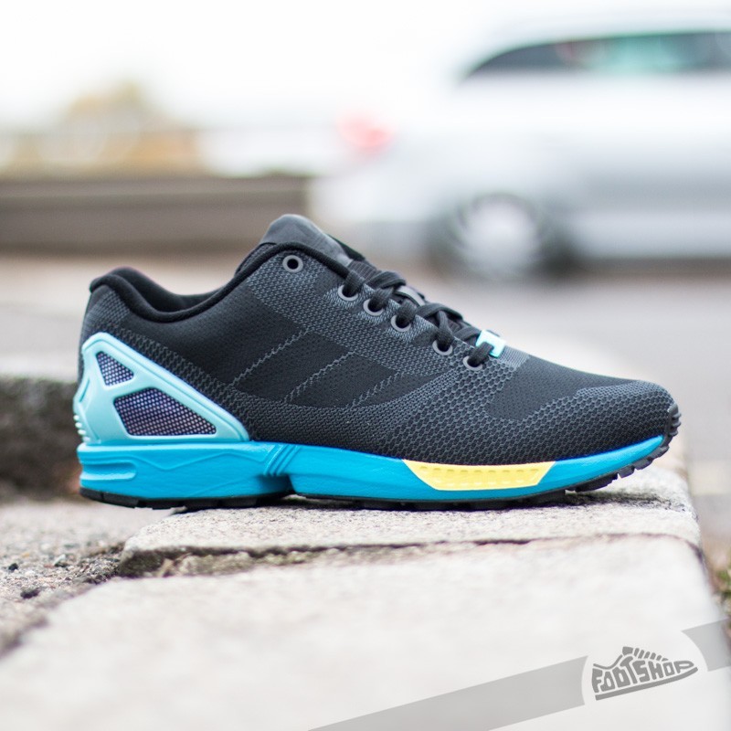adidas ZX Flux Weave Core Black/ Core Black/ Light Aqua | Footshop