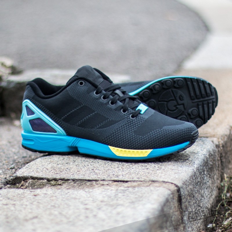adidas ZX Flux Weave Core Black/ Core Black/ Light Aqua | Footshop