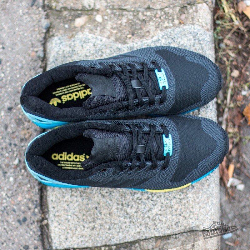 adidas ZX Flux Weave Core Black/ Core Black/ Light Aqua | Footshop