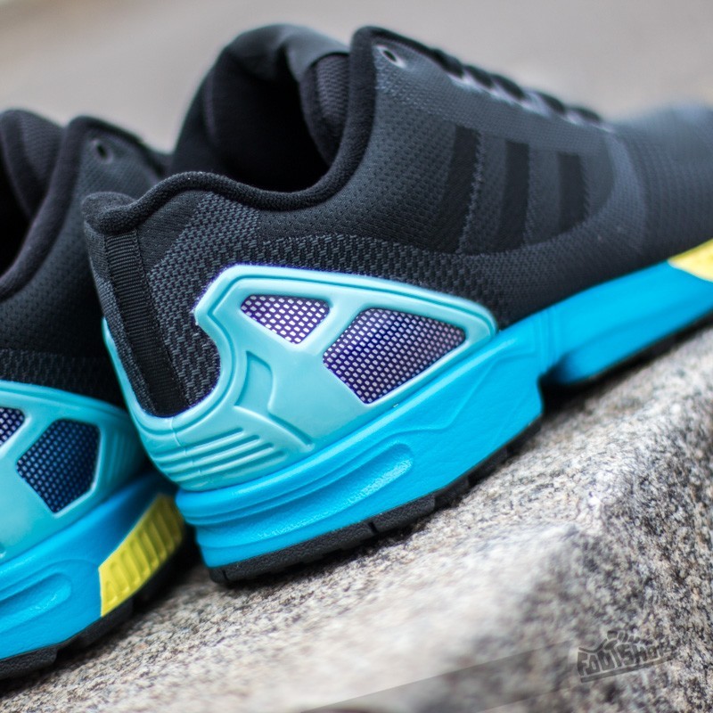 adidas ZX Flux Weave Core Black/ Core Black/ Light Aqua | Footshop