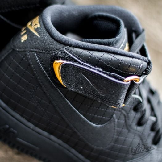 Nike air force 1 lv8 cheap mid schwarz gold