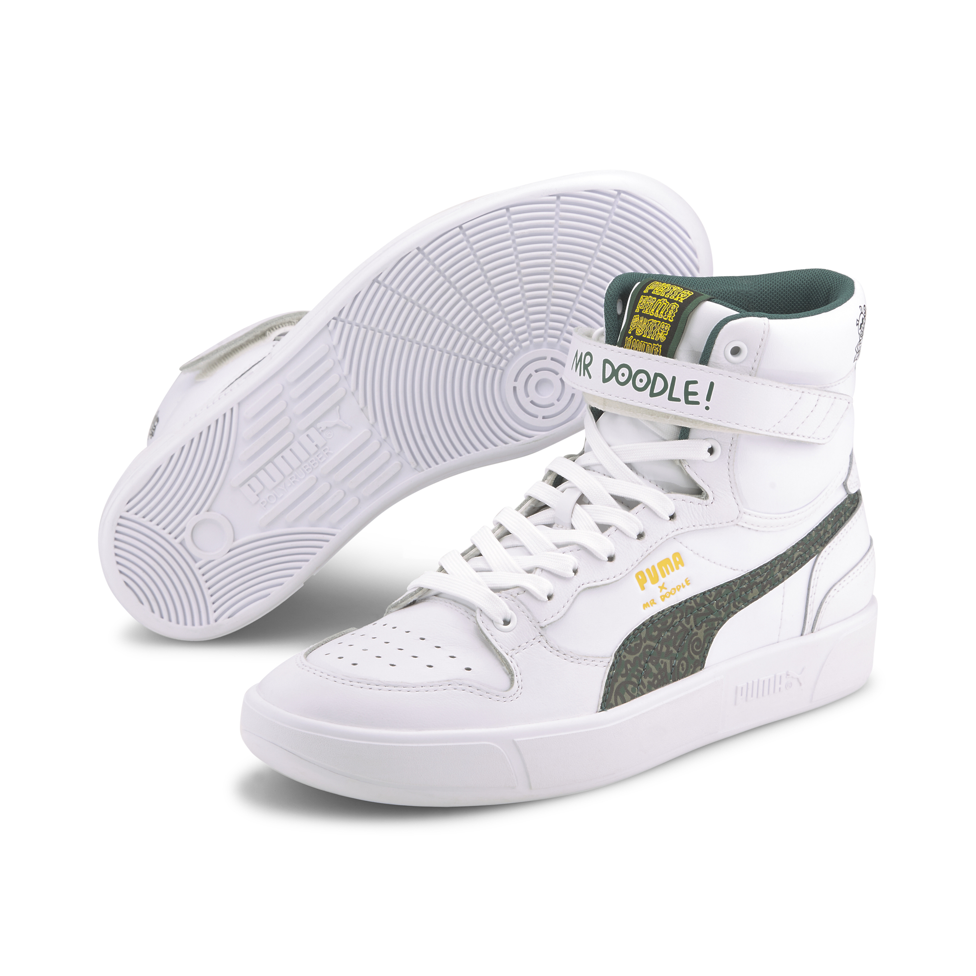 Herren Sneaker und Schuhe Puma Sky LX MR DOODLE Puma White-Posy Green-Black