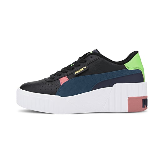 Puma cali wedge white black clearance