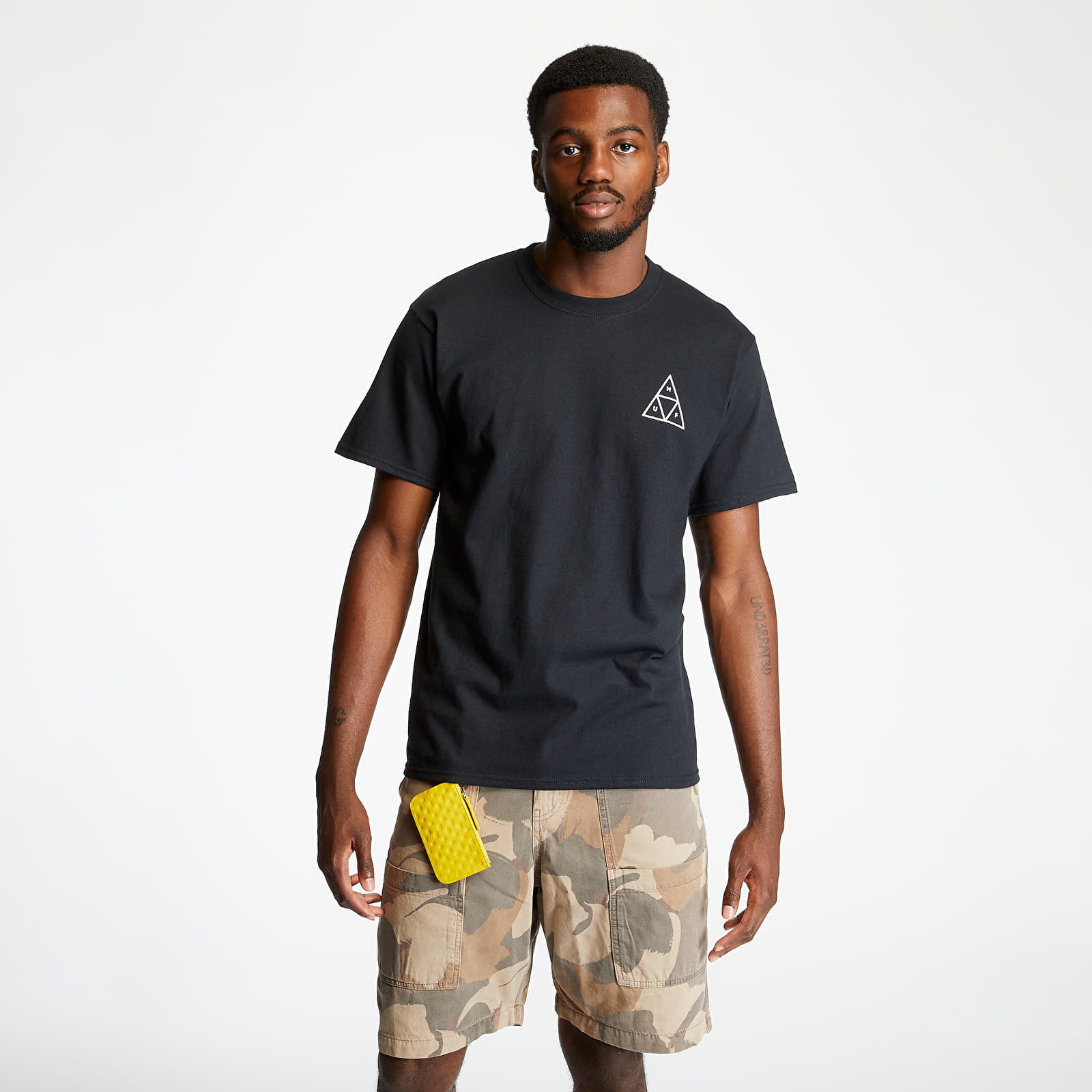 Tricou HUF Essentials Triple Triangle Tee Black