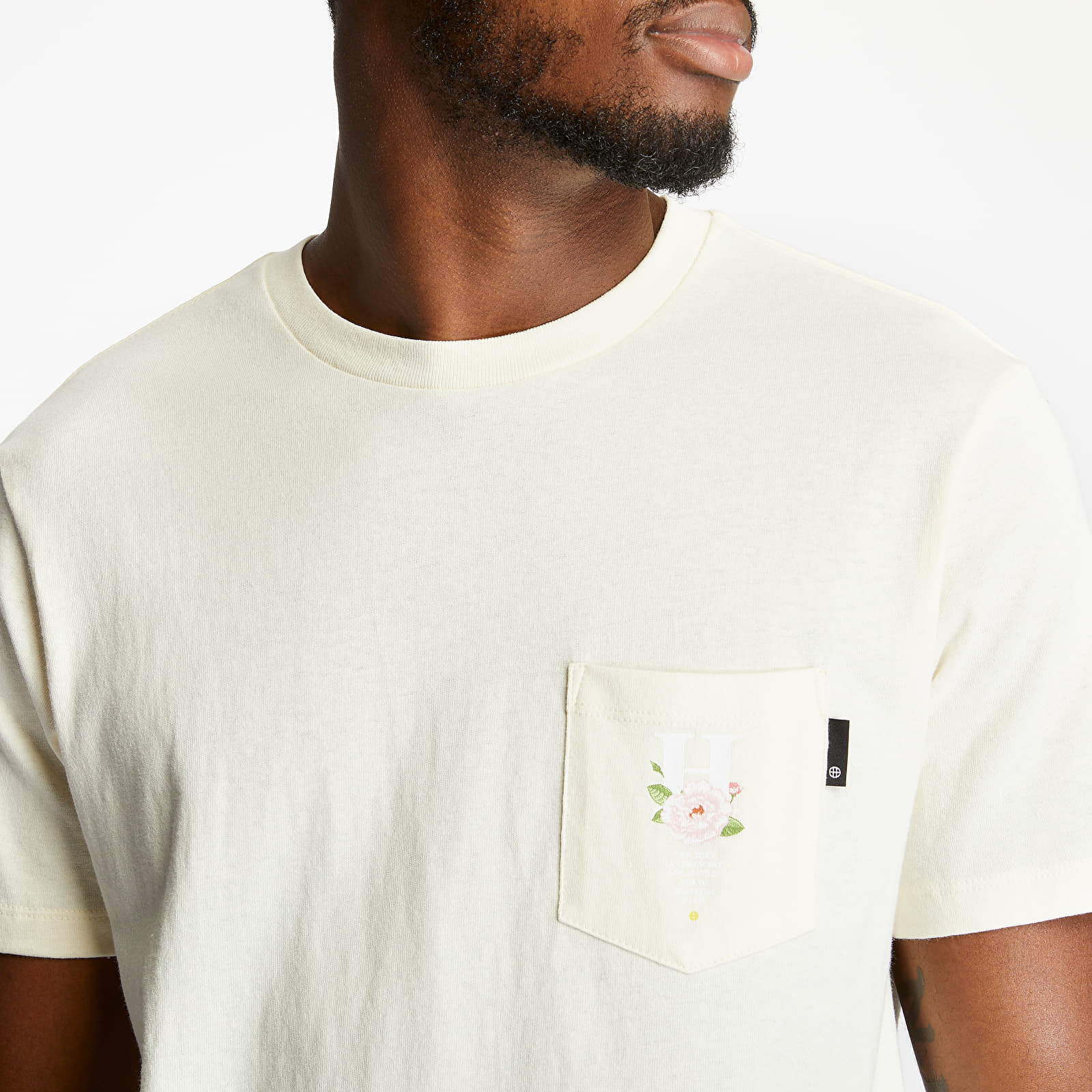 T-Shirts HUF Central Park Pocket Tee Cream