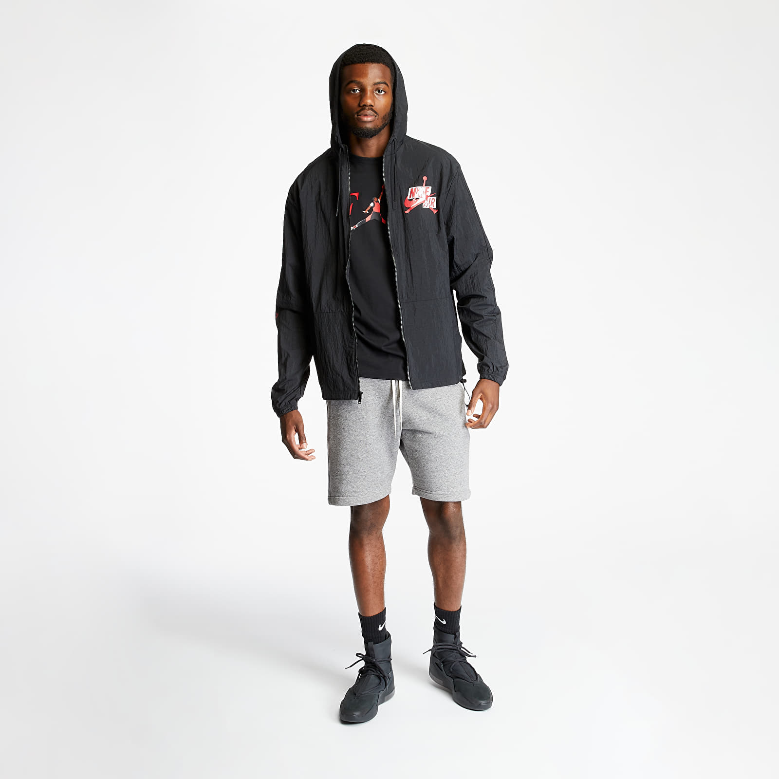 Chaquetas Jordan Jumpman Windbreaker Black/ Black/ White