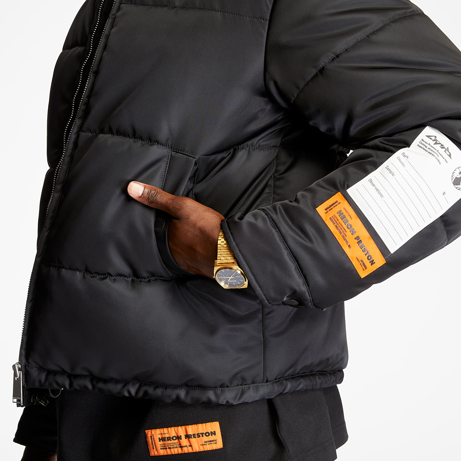 Heron preston down new arrivals jacket