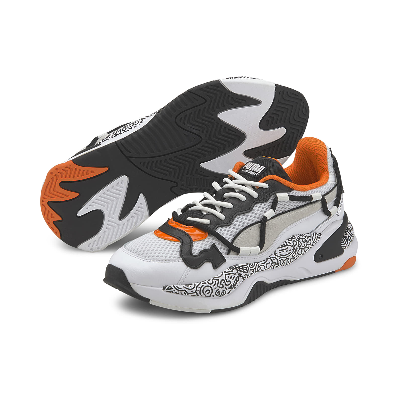 Buty męskie Puma RS-2K MR DOODLE Puma White-Black-Dragon Fire