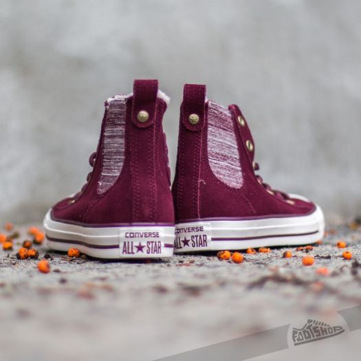 Converse chuck taylor chelsee deals hi b deep bordeau