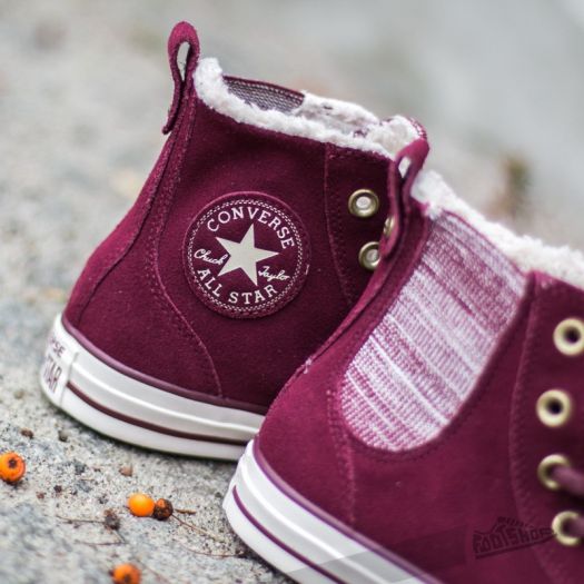 Converse chuck taylor chelsee on sale hi b deep bordeau