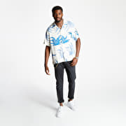 【Stussy×NOMA t.d.】Cactus Rayon Shirt Stussy Mens Short Sleeve Cactus Rayon Shirt White Blue