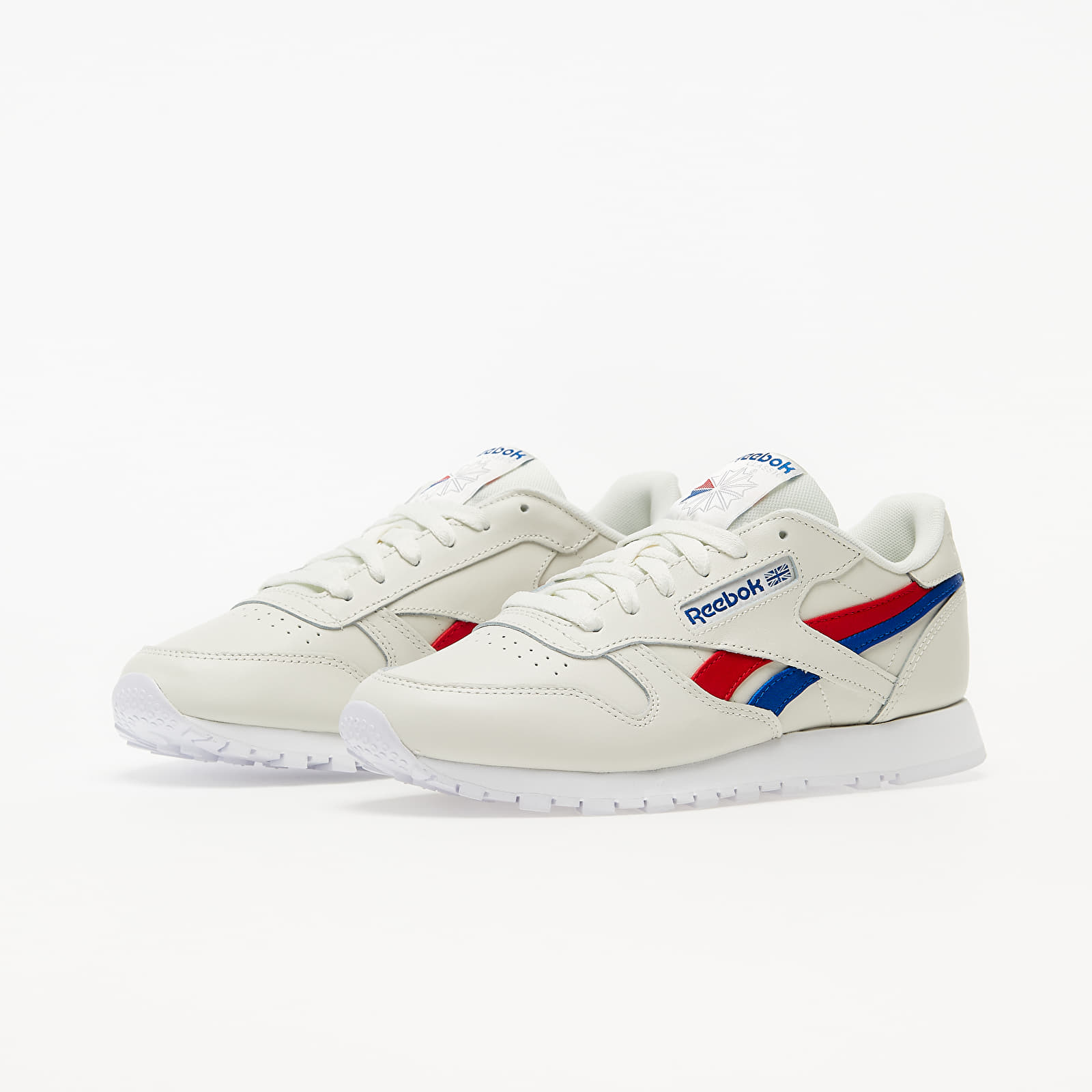 Reebok classic leather discount white blue red