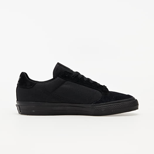Adidas originals suede continental vulc trainers in black cheap