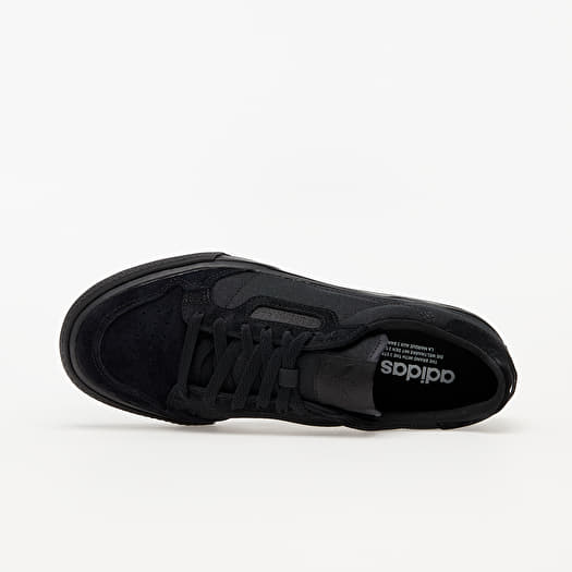 Adidas originals suede continental vulc trainers in black cheap