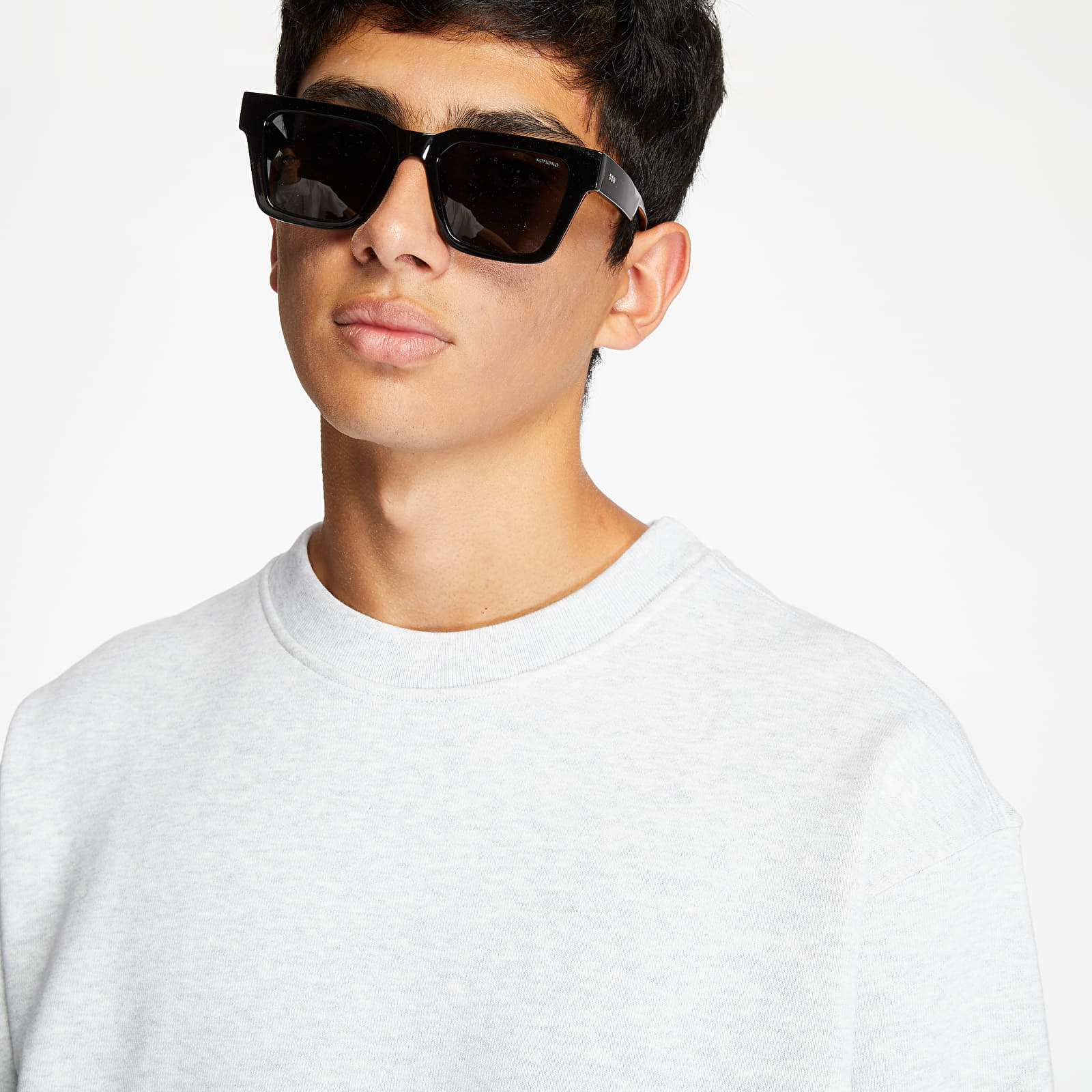 Hupparit ja collegepaidat adidas x Pharrell Williams Basics Crewneck Light Grey Heather