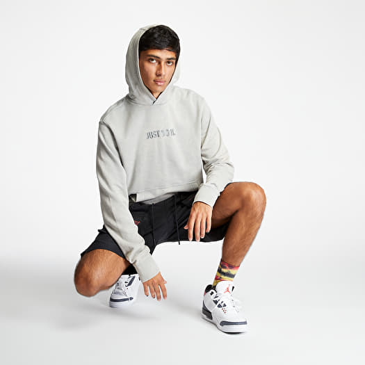 Nike just do it washed hoodie in grey outlet