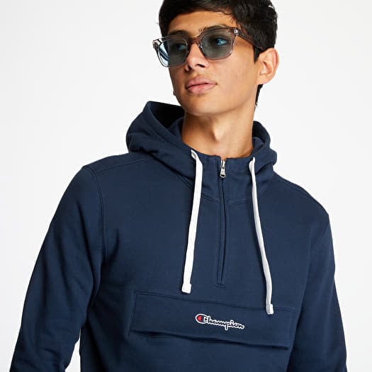 Hoodies and sweatshirts Champion Half Zip Up Hoodie Dark Blue Footshop