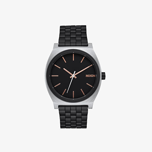Nixon time teller black rose gold top