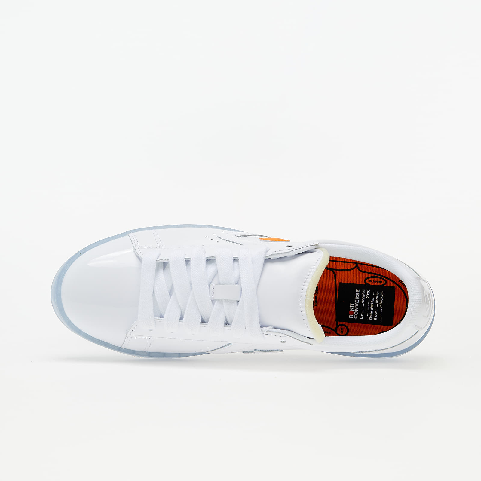 Zapatillas Hombre Converse x Rokit Pro Leather OX White/ Wjhite/ Oriole