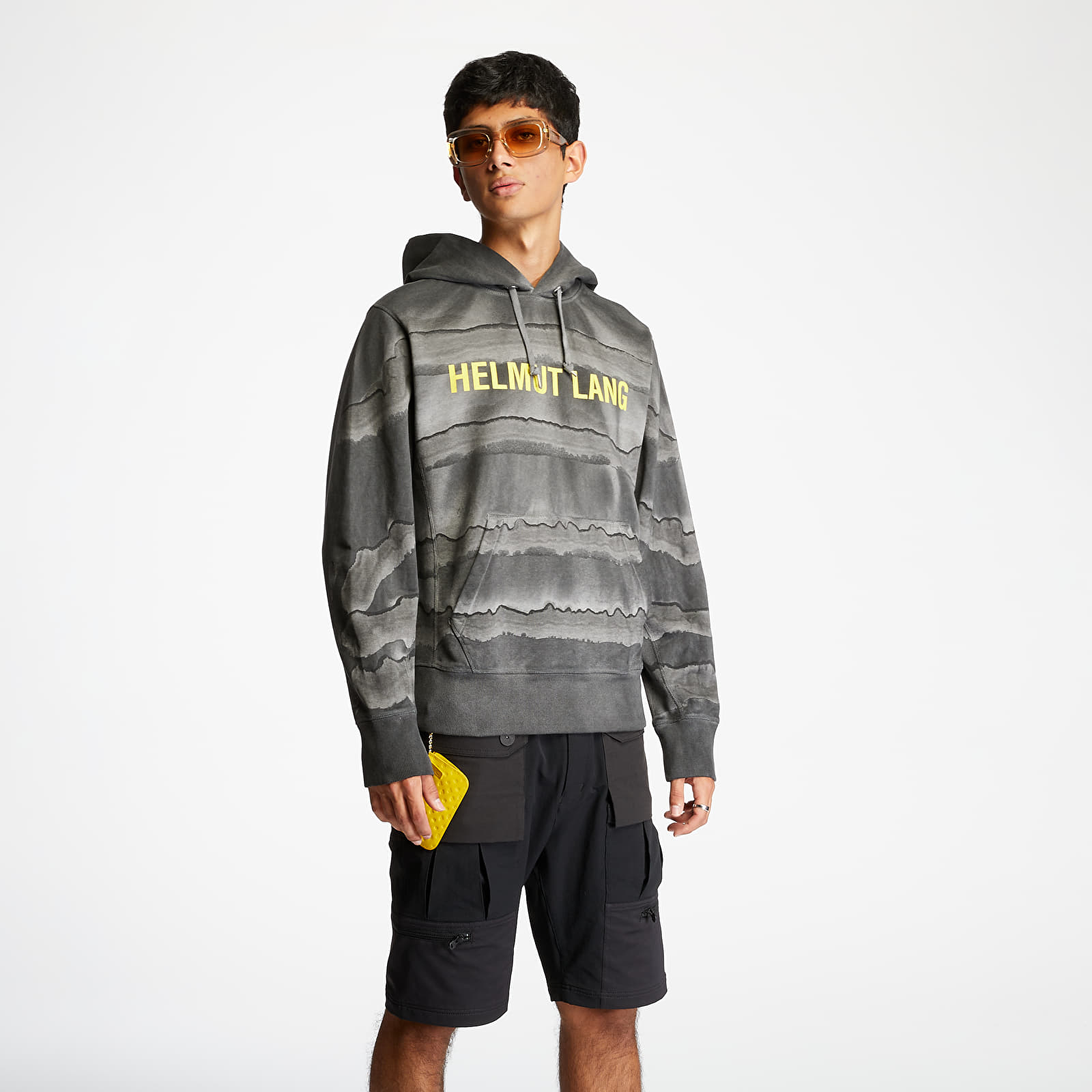 Mikiny Helmut Lang Mega Standard Hoodie ZCO Marble Dye