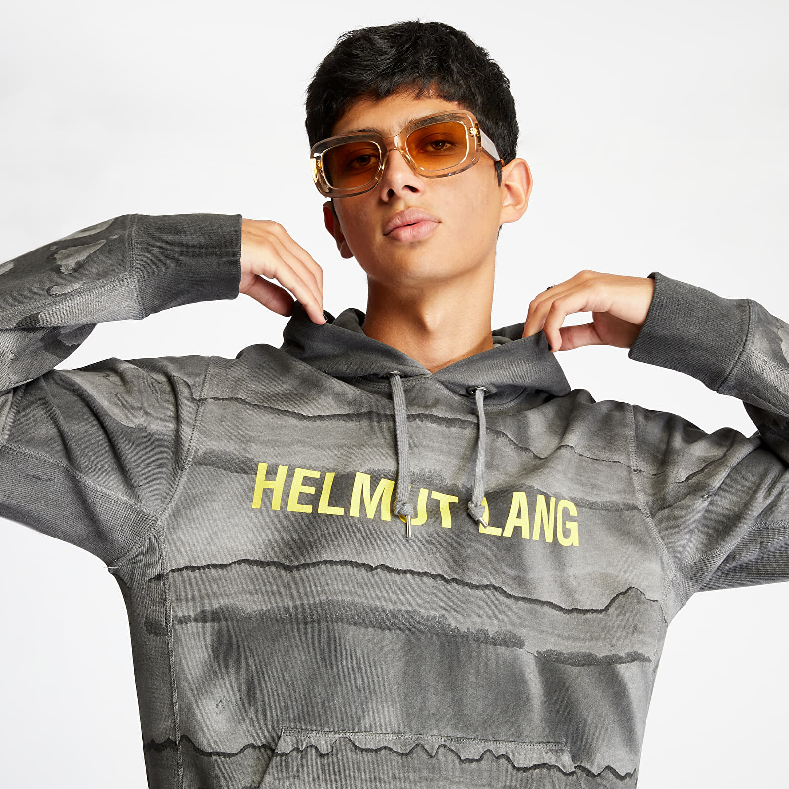 Mikiny Helmut Lang Mega Standard Hoodie ZCO Marble Dye