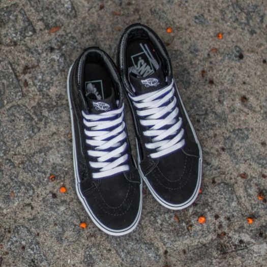 Women s shoes Vans Sk8 Hi Slim Patent Galaxy Black True White