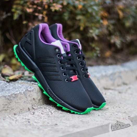 adidas ZX Flux RS Core Black/ Flalim/ Periwi