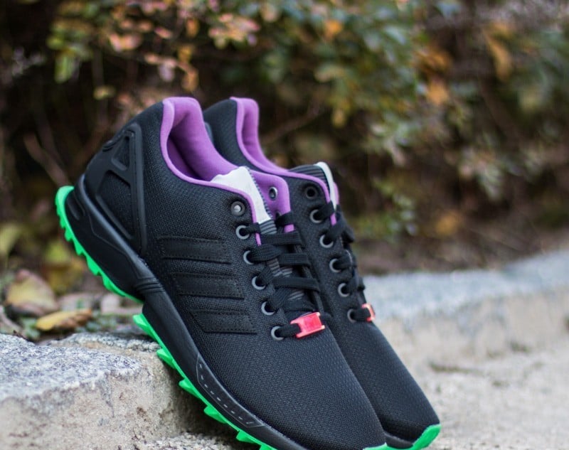 Scarpe uomo adidas ZX Flux RS Core Black/ Flalim/ Periwi
