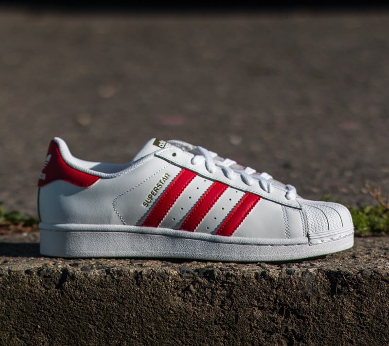 Adidas superstar foundation rosse on sale